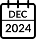 December 2024 calendar icon